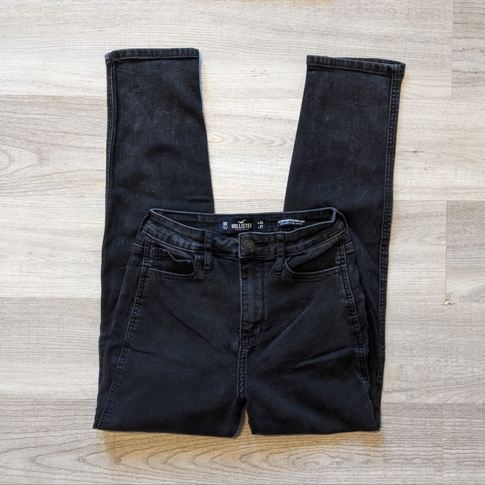 hollister black mom jeans